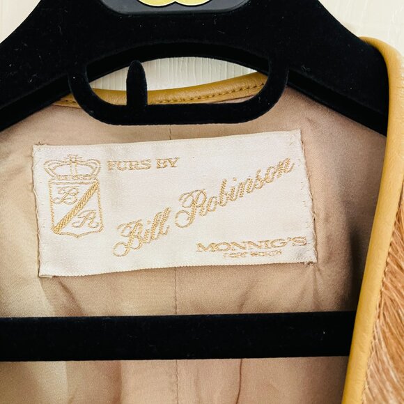 Vintage Bill Robinson cow hide vest size Large - Picture 7 of 17